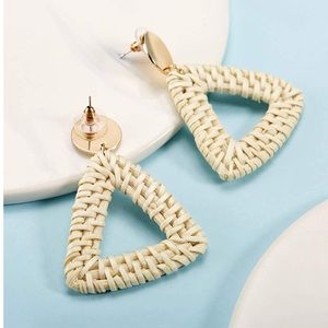 Geometric Wicker earrings